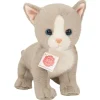 Hermann Teddy Knuffel Kat Kitten Grijs 24cm