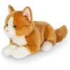 Hermann Teddy Knuffel Kat Rood Liggend 20 cm