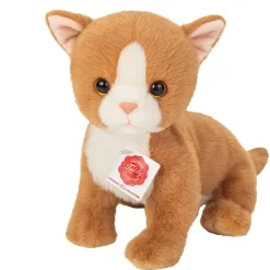 Hermann Teddy Knuffel Kat Kitten Rood 24cm