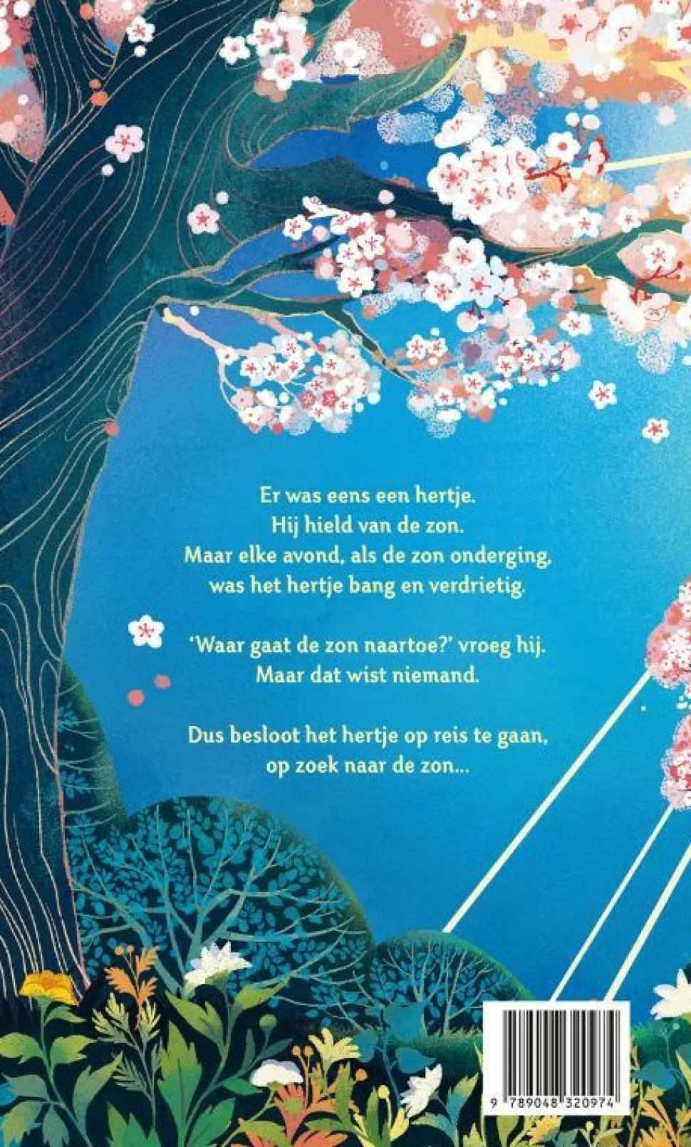 Hertje gaat de zon achterna