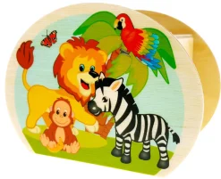 Hess Spaarpot Jungledieren Hout