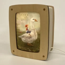 Het Houtlokael Kaartenlamp Luxe Esdoornhout