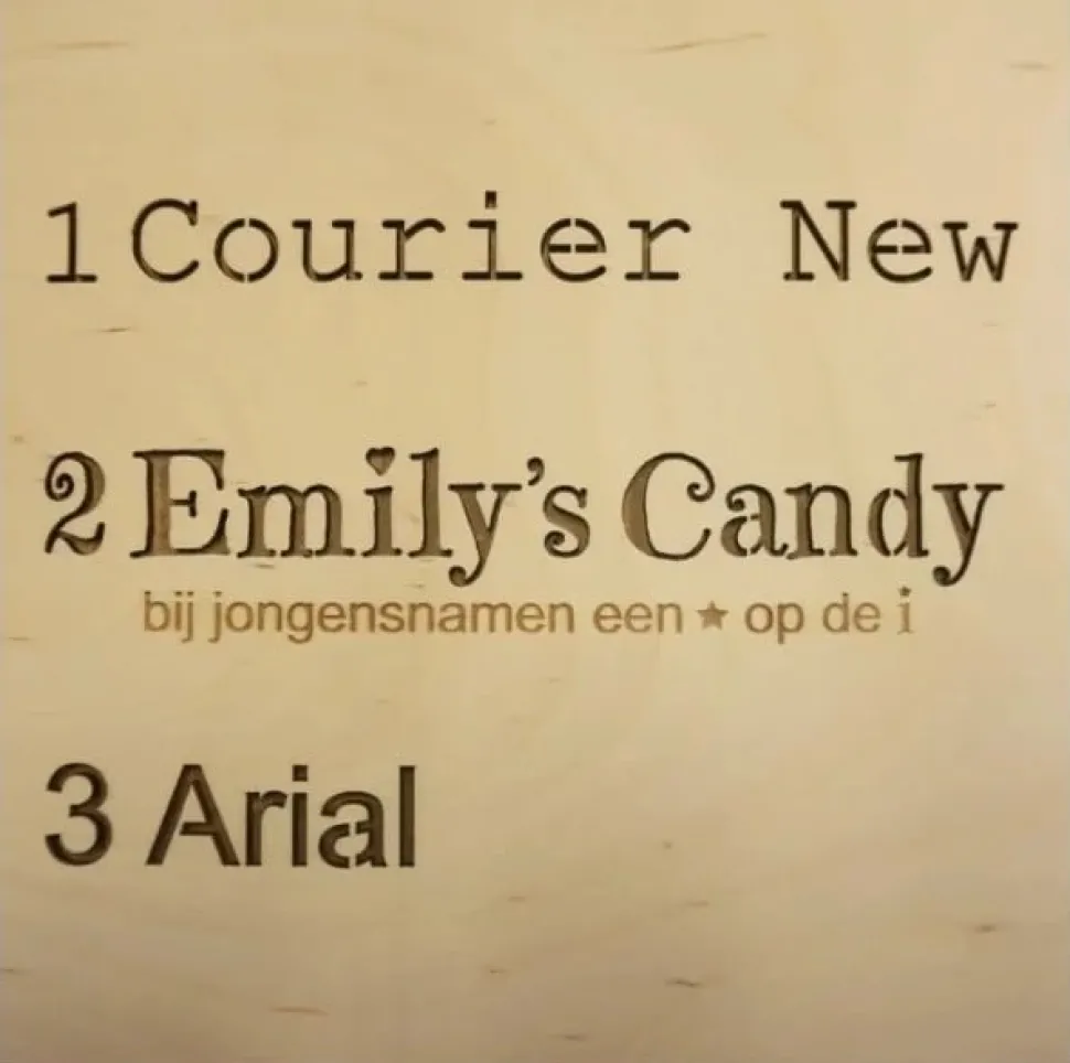 Het Houtlokael Naamlamp 3D Kasteel Hout