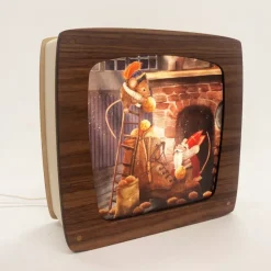 Het Houtlokael Seizoenslamp Premium Walnotenhout Walnut