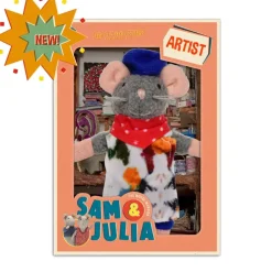 Het Muizenhuis Knuffelmuis De Kunstenaar