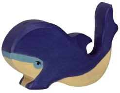 Holztiger Blauwe Vinvis Klein 80196