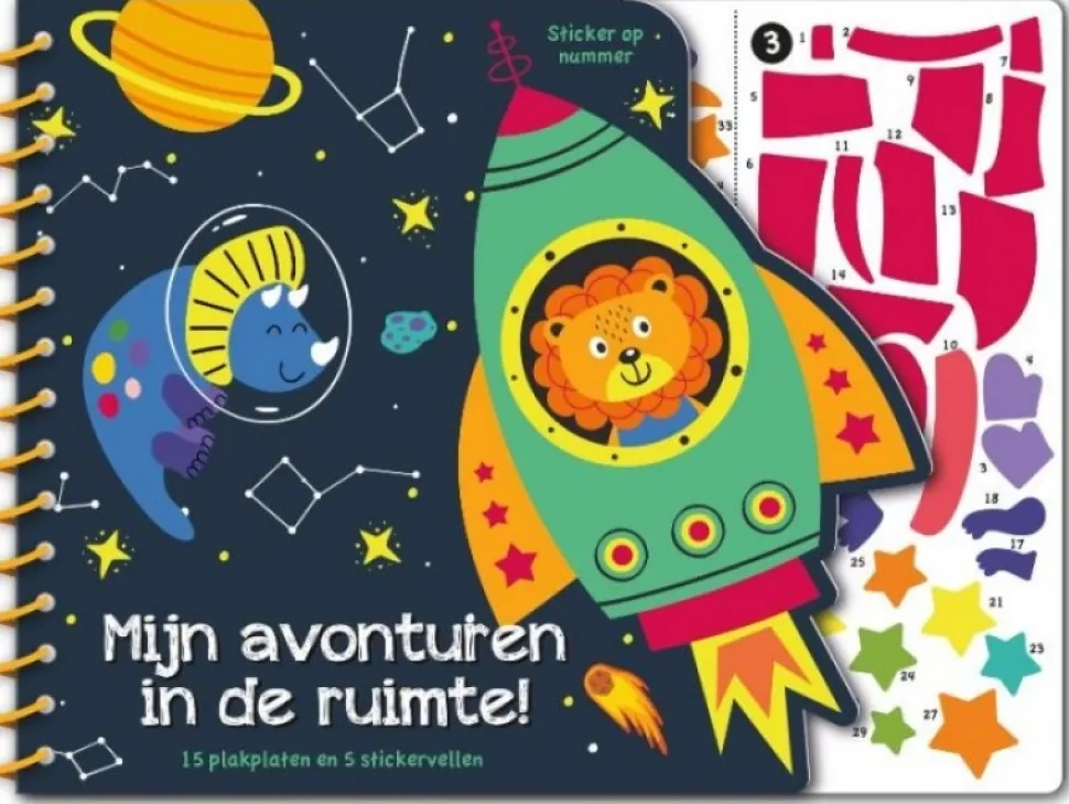 Image Books Sticker op Nummer Mijn Avonturen in de Ruimte