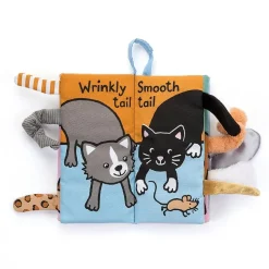 Jellycat Knisperboek Staartenboek Kitten Tails