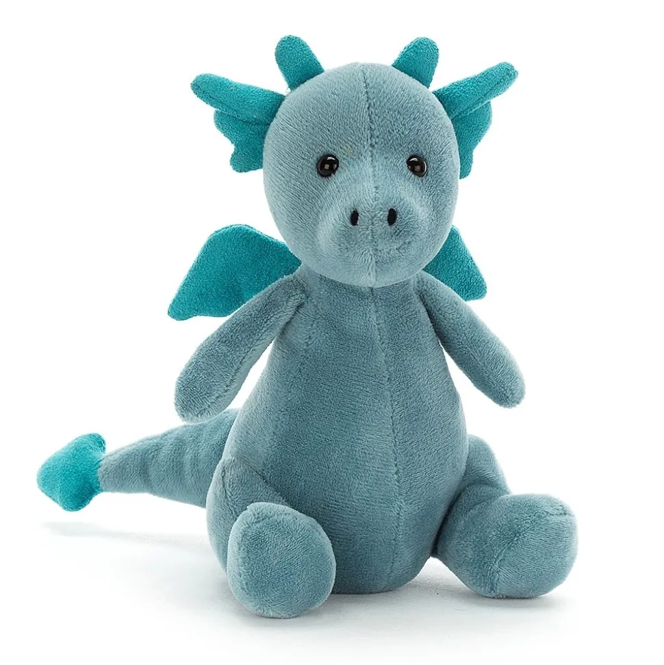 Jellycat Knuffel Draak Little Puff Sapphire