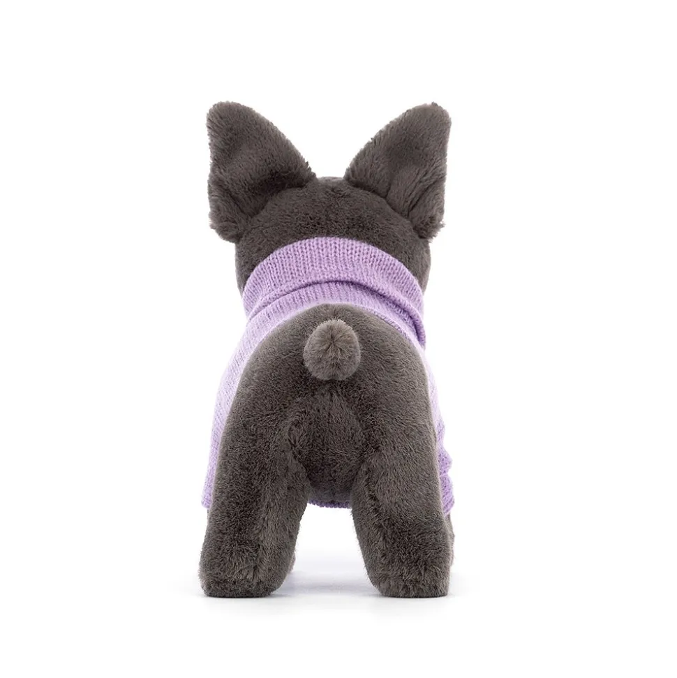 Jellycat Knuffel Hond Sweater French Bulldog Purple