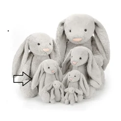 Jellycat Knuffel Konijn Bashful Silver Bunny Medium