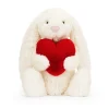 Jellycat Knuffel Konijn Bashful Bunny with Heart Original 31 cm