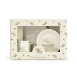 Jellycat Servies Set Bashful Bunny Kom, Kopje en Bord