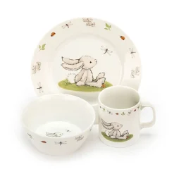Jellycat Servies Set Bashful Bunny Kom, Kopje en Bord