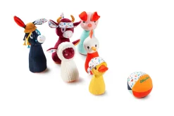 Knuffeldieren | Lilliputiens Kegelspel Boerderij met Knuffeldieren
