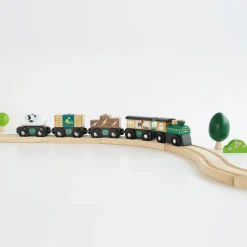 Le Toy Van-Trein Set Great Green Train Hout