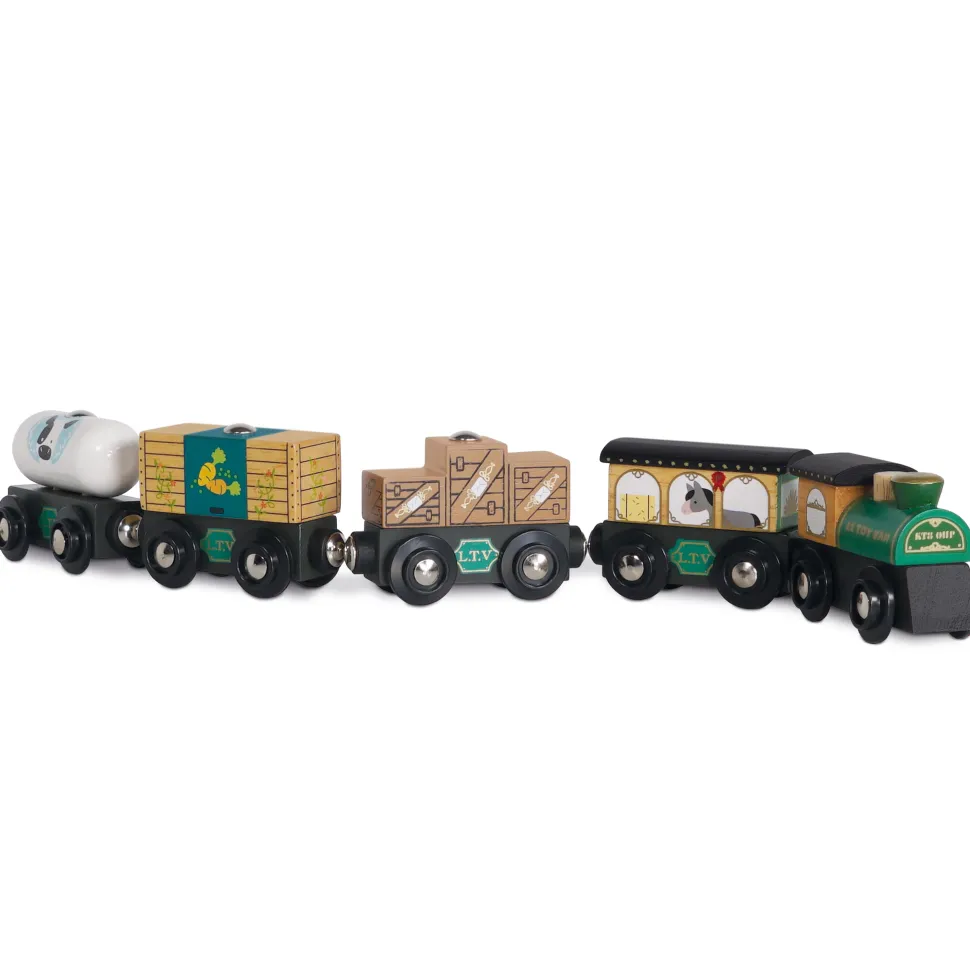 Le Toy Van-Trein Set Great Green Train Hout