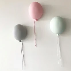 Lello Kids Balloon Wall Tap Light Small Baby Grey