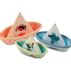 Lilliputiens Badspeelgoed 3 Bootjes Jungle