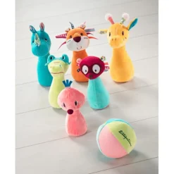 Lilliputiens Kegelspel Jungle met Knuffeldieren