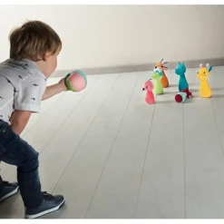 Lilliputiens Kegelspel Jungle met Knuffeldieren