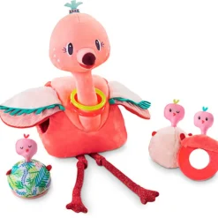 Lilliputiens Knuffel Flamingo Anaïs en haar Baby's