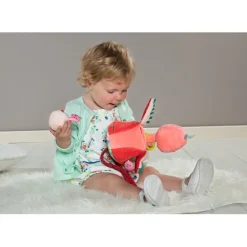 Lilliputiens Knuffel Flamingo Anaïs en haar Baby's