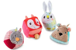 Lilliputiens Knuffelspeelgoed Bosdieren Set 4-delig