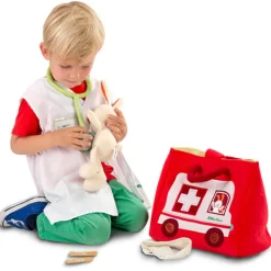 Lilliputiens Ziekenwagen Dokterstas met Knuffel