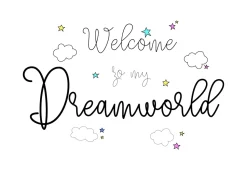 Limundo Motief Dreamworld Wandlamp Rechthoekig