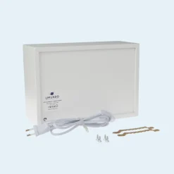 Limundo Wandlamp Rechthoekig Luchtballon Wit Hout