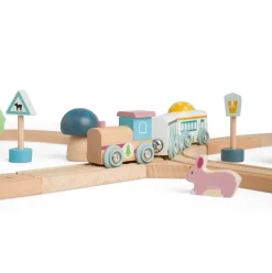 Little Dutch Treinbaan Dieren Set Hout