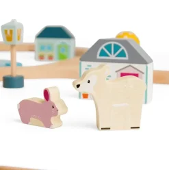 Little Dutch Treinbaan Dieren Set Hout