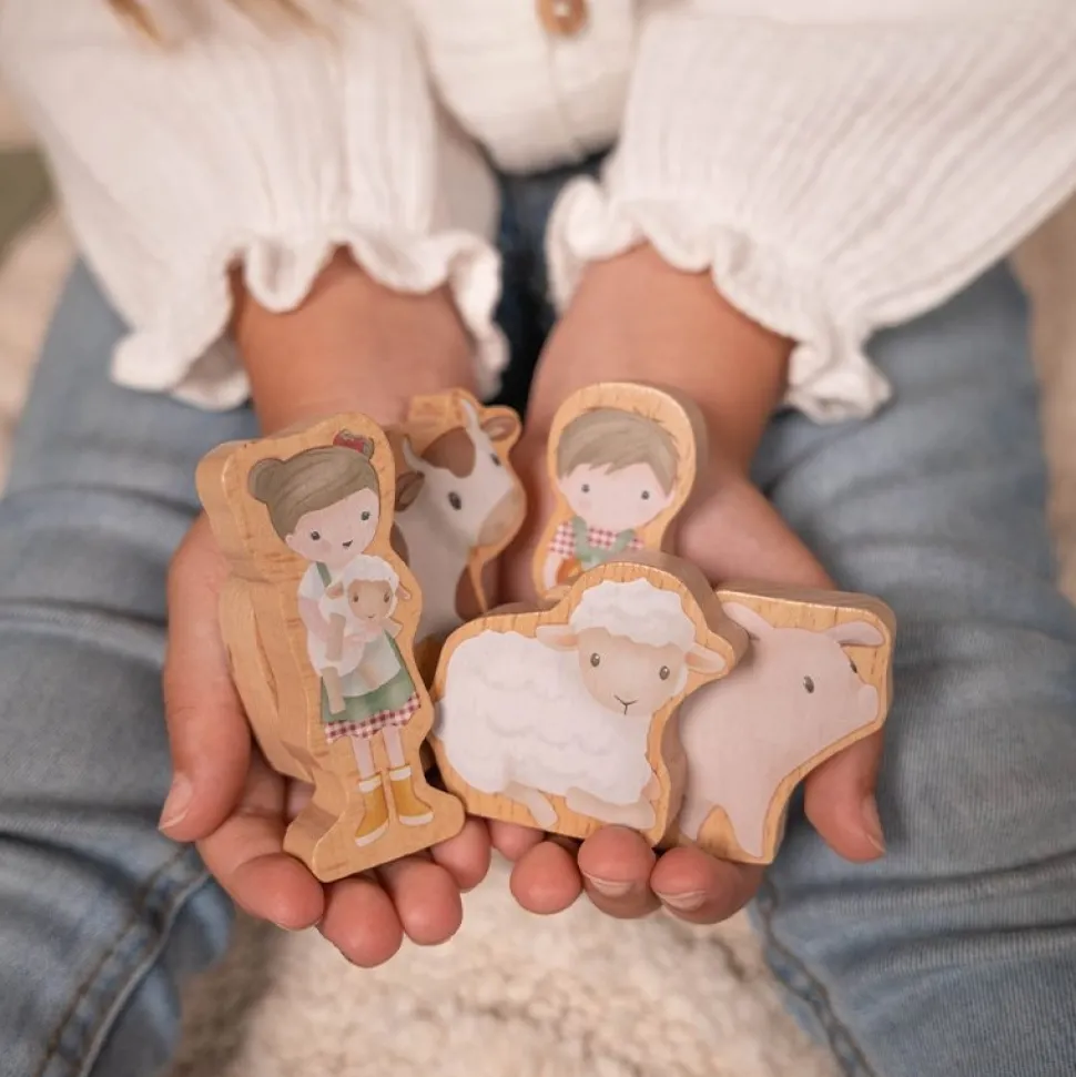 Little Dutch Treinset Little Farm Hout