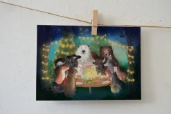 Lotte Drouen Ansichtkaart Gezamenlijk Eten