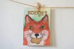 Lotte Drouen Ansichtkaart Koekje