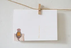 Lotte Drouen Ansichtkaart IJsbeer en Noorderlicht