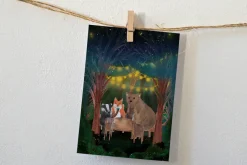 Lotte Drouen Ansichtkaart Aan Tafel