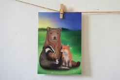 Lotte Drouen Ansichtkaart Bloemenketting Maken