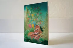 Lotte Drouen Wenskaart Lief Gezin met Vosjes