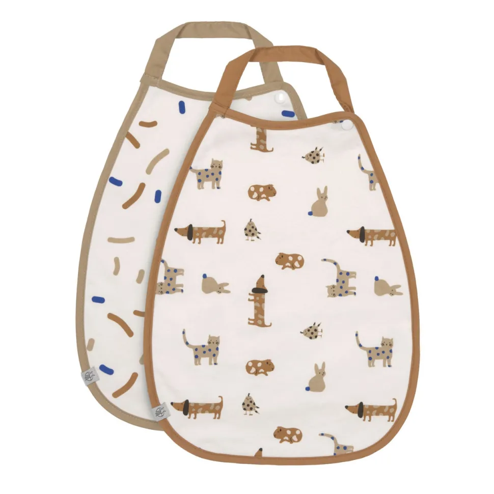 Lässig Babyslabbetje Medium Little Mateys Royal Blue