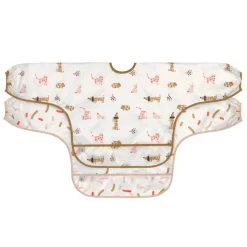 Lässig Babyslabbetje met Mouwen Little Mateys Spicy Orange