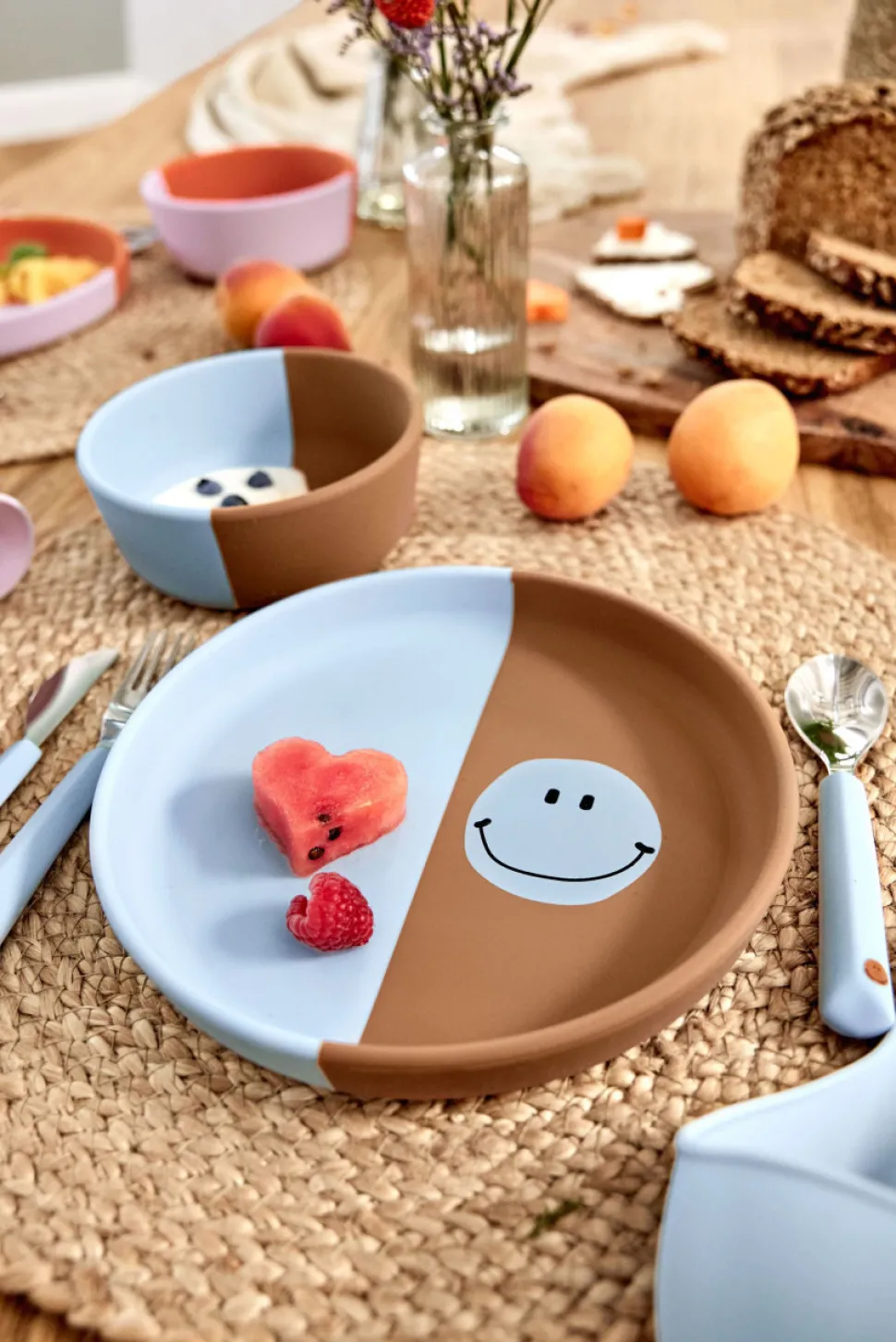 Lässig Kinderbestek Happy Rascals Smile Set 3-delig