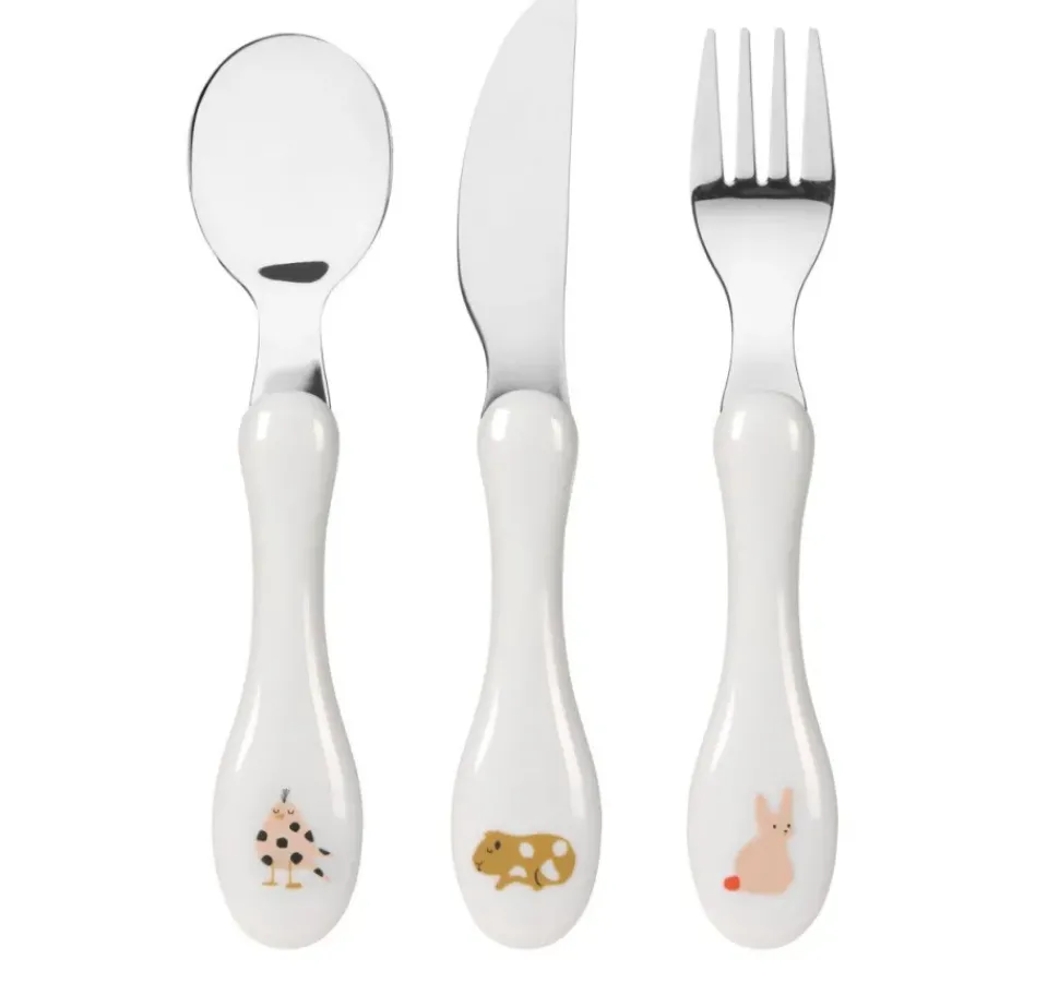 Lässig Kinderbestek Little Mateys Spicy Orange 3pcs