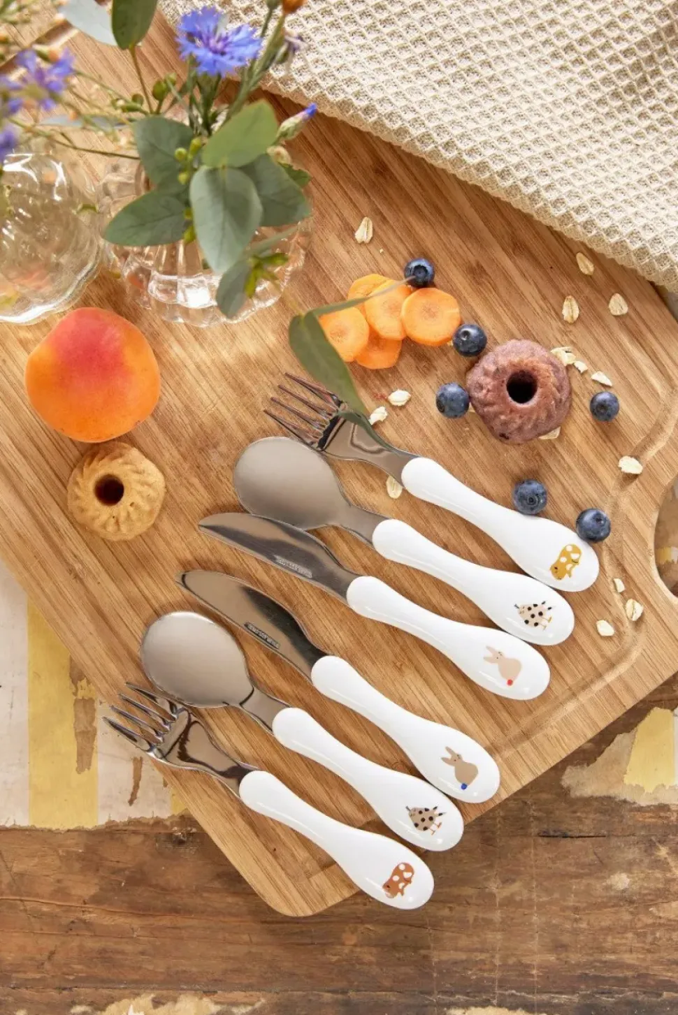 Lässig Kinderbestek Little Mateys Spicy Orange 3pcs