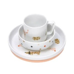 Lässig Kinderservies Porselein Spicey Orange set 3-delig