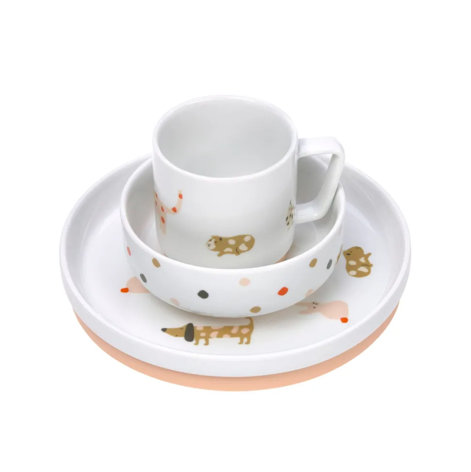 Lässig Kinderservies Porselein Spicey Orange set 3-delig
