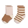 Lässig Kindersokjes V-Master Anti-Slip Powder Pink Caramel Set 2-delig