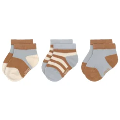 Lässig Sneaker Kindersokjes Light Blue Caramel Set 3-delig