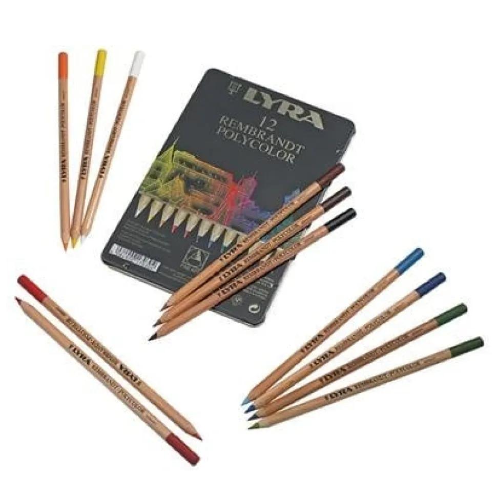 Lyra Rembrandt Polycolor Potloden Blik 12-delig